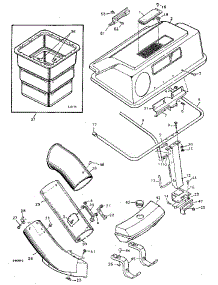 Grass Bagger parts for Craftsman Front-Engine Lawn Tractor 502257330 from AppliancePartsPros.com