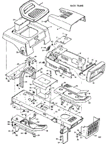 10 Lawn Tractor / Main Frame parts for Craftsman Front-Engine Lawn Tractor 50225800 from AppliancePartsPros.com