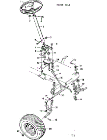 10 Lawn Tractor / Front Axle parts for Craftsman Front-Engine Lawn Tractor 50225800 from AppliancePartsPros.com
