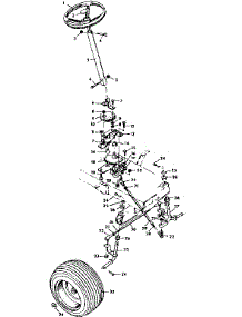 Steering And Front Axle parts for Craftsman Front-Engine Lawn Tractor 50225900 from AppliancePartsPros.com