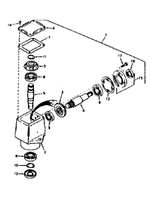 Peerless Right Angle Drive--Model No. 143.3187-P91 parts for Craftsman Front-Engine Lawn Tractor 50225910 from AppliancePartsPros.com