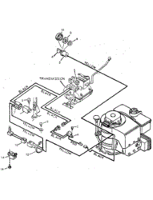 Pictorial Wiring Diagram parts for Craftsman Front-Engine Lawn Tractor 502259120 from AppliancePartsPros.com