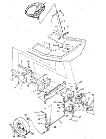 Steering System parts for Craftsman Front-Engine Lawn Tractor 502259120 from AppliancePartsPros.com