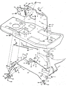Mower Housing Suspension parts for Craftsman Front-Engine Lawn Tractor 502259120 from AppliancePartsPros.com
