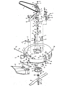 Mower Housing parts for Craftsman Front-Engine Lawn Tractor 502259120 from AppliancePartsPros.com