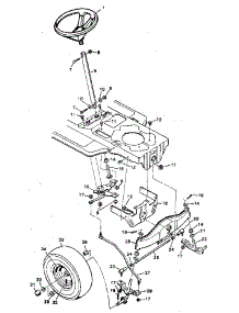 Steering System parts for Craftsman Front-Engine Lawn Tractor 502259280 from AppliancePartsPros.com