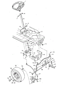 Steering System parts for Craftsman Front-Engine Lawn Tractor 502259281 from AppliancePartsPros.com