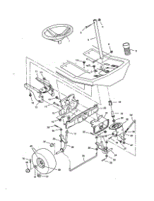 Steering parts for Craftsman Rear-Engine Riding Mower 502270111 from AppliancePartsPros.com