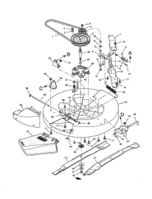 Mower Housing parts for Craftsman Rear-Engine Riding Mower 502270111 from AppliancePartsPros.com