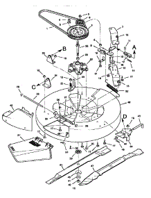 Mower Housing parts for Craftsman Rear-Engine Riding Mower 502270210 from AppliancePartsPros.com