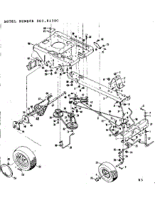 Drive Assembly parts for Craftsman Front-Engine Lawn Tractor 50281300 from AppliancePartsPros.com
