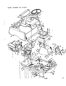 Top Half parts for Craftsman Front-Engine Lawn Tractor 50281301 from AppliancePartsPros.com