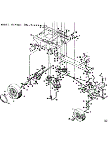 Drive Assembly parts for Craftsman Front-Engine Lawn Tractor 50281301 from AppliancePartsPros.com