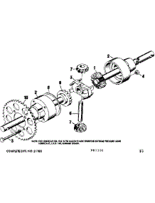 Differential parts for Craftsman Front-Engine Lawn Tractor 50281301 from AppliancePartsPros.com