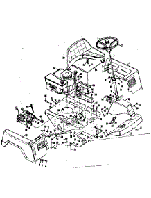Top Half parts for Craftsman Front-Engine Lawn Tractor 50281370 from AppliancePartsPros.com