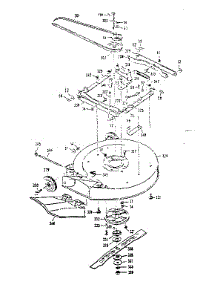 Complete Mower Housing No. 400185 parts for Craftsman Front-Engine Lawn Tractor 50281373 from AppliancePartsPros.com