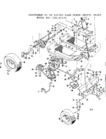 Drive Assembly parts for Craftsman Front-Engine Lawn Tractor 50281375 from AppliancePartsPros.com