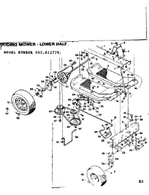 Riding Mower-Lower Half parts for Craftsman Front-Engine Lawn Tractor 502813770 from AppliancePartsPros.com