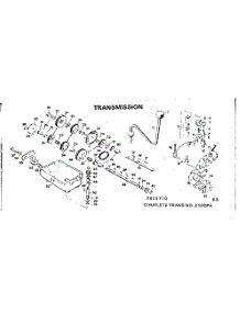 Transmission parts for Craftsman Front-Engine Lawn Tractor 502813770 from AppliancePartsPros.com