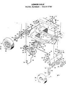 Lower Half parts for Craftsman Front-Engine Lawn Tractor 502813780 from AppliancePartsPros.com