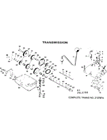 Transmission parts for Craftsman Front-Engine Lawn Tractor 502813780 from AppliancePartsPros.com