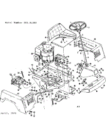 Top Half parts for Craftsman Front-Engine Lawn Tractor 50281380 from AppliancePartsPros.com