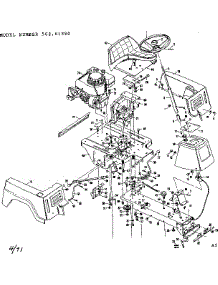 Top Half parts for Craftsman Front-Engine Lawn Tractor 50281390 from AppliancePartsPros.com