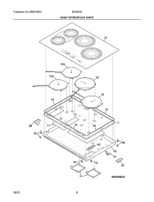 Maintop / Surface Units parts for Ikea Electric Cooktop 50540534 from AppliancePartsPros.com