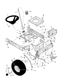 Steering parts for Murray Front-Engine Lawn Tractor 50568X9A from AppliancePartsPros.com