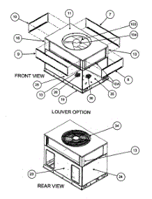 Front View / Rear View parts for Carrier Heating Cooling Combined Unit 50JZ024300 from AppliancePartsPros.com