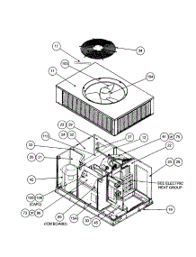 Outlet Grille / Compressor parts for Carrier Heating Cooling Combined Unit 50JZ030310 from AppliancePartsPros.com