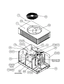 Outlet Grille / Compressor parts for Carrier Heating Cooling Combined Unit 50JZ036310 from AppliancePartsPros.com