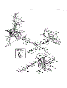 Crankshaft parts for Craftsman Chainsaw 517358710 from AppliancePartsPros.com