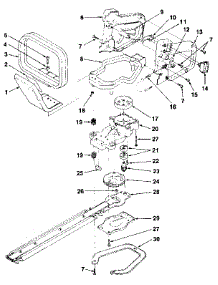 Gear Box Assembly parts for Craftsman Hedge Trimmer 517797680 from AppliancePartsPros.com