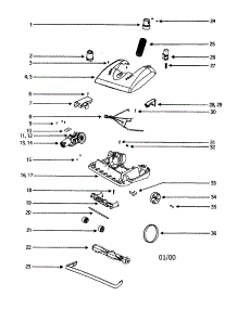 Hood parts for Eureka Upright Vacuum 5181AT-1 from AppliancePartsPros.com