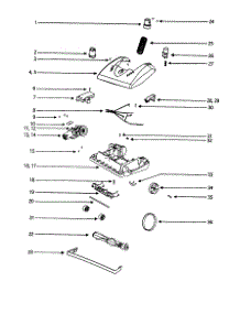 Base parts for Eureka Upright Vacuum 5187AT from AppliancePartsPros.com