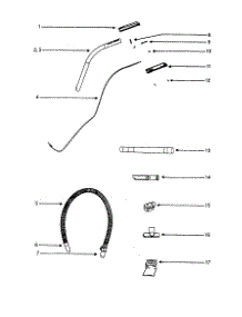 Handle  /  Hose And Attachments parts for Eureka Upright Vacuum 5187AT from AppliancePartsPros.com