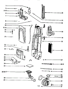 Handle And Bag Housing parts for Eureka Upright Vacuum 5188AT from AppliancePartsPros.com