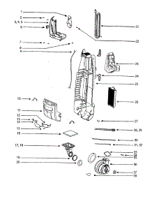 Motor Cover Assembly parts for Eureka Upright Vacuum 5190ATSA from AppliancePartsPros.com