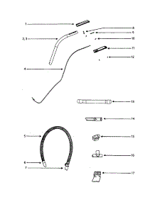 Handle parts for Eureka Upright Vacuum 5191AT from AppliancePartsPros.com