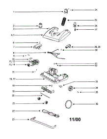 Hood parts for Eureka Upright Vacuum 5191AT-2 from AppliancePartsPros.com