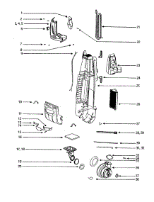 Motor Cover parts for Eureka Upright Vacuum 5191AT-2 from AppliancePartsPros.com