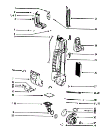 Body parts for Eureka Upright Vacuum 5192AT-1 from AppliancePartsPros.com