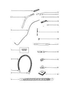 Hose parts for Eureka Upright Vacuum 5196AT from AppliancePartsPros.com