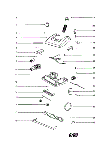 Hood / Base parts for Eureka Upright Vacuum 5197B from AppliancePartsPros.com