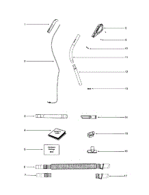 Handle / Hose parts for Eureka Upright Vacuum 5197B from AppliancePartsPros.com