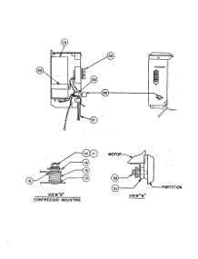Thermostat parts for Carrier Room Air Conditioner 51FTA709100 from AppliancePartsPros.com