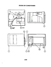 Room Air Conditioner parts for Carrier Room Air Conditioner 51FTZ218360 from AppliancePartsPros.com