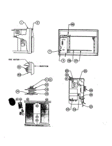 Window Mount & Thermostat parts for Carrier Room Air Conditioner 51QBA107100 from AppliancePartsPros.com
