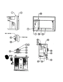 Window Mount & Thermostat parts for Carrier Room Air Conditioner 51QDA210110 from AppliancePartsPros.com